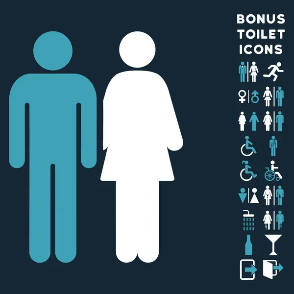 Икона и бонус супружеской пары — стоковый вектор