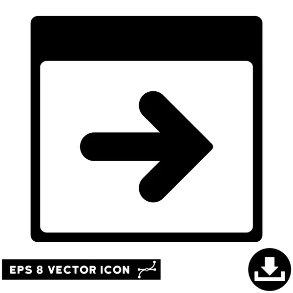 Próximo Calendário Dia Vector Eps Ícone — Vetor de Stock