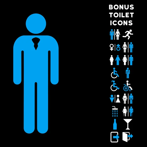 Mine herrer Flat Vector Icon og Bonus – stockvektor