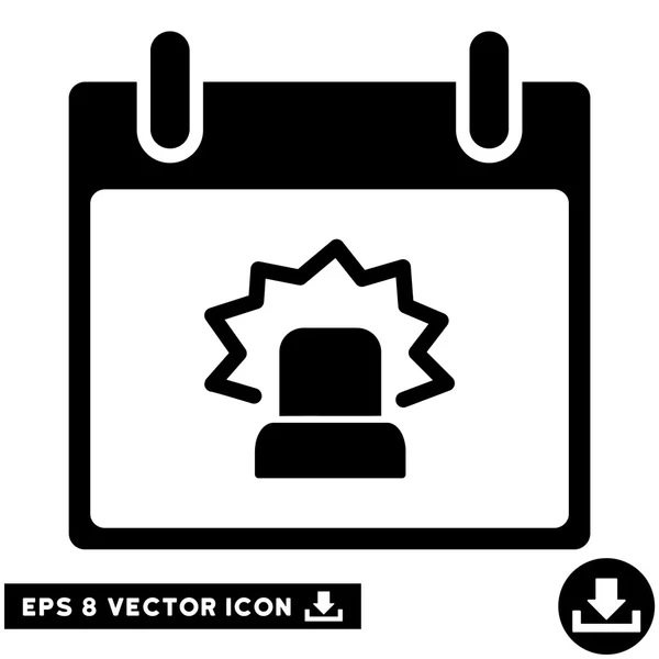 Alerta Calendario Día Vector Eps icono — Vector de stock