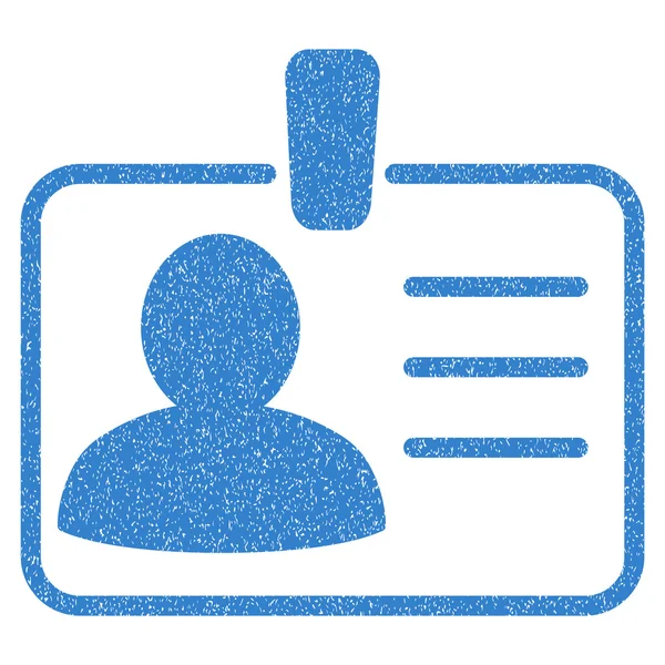 Personal Badge Grainy Texture Icon — Stock Photo, Image