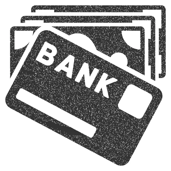 Кредитные деньги Grainy Texture Icon — стоковое фото