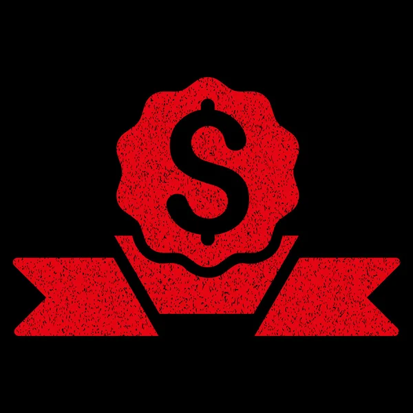 Dollar Award korrelige textuur pictogram — Stockfoto