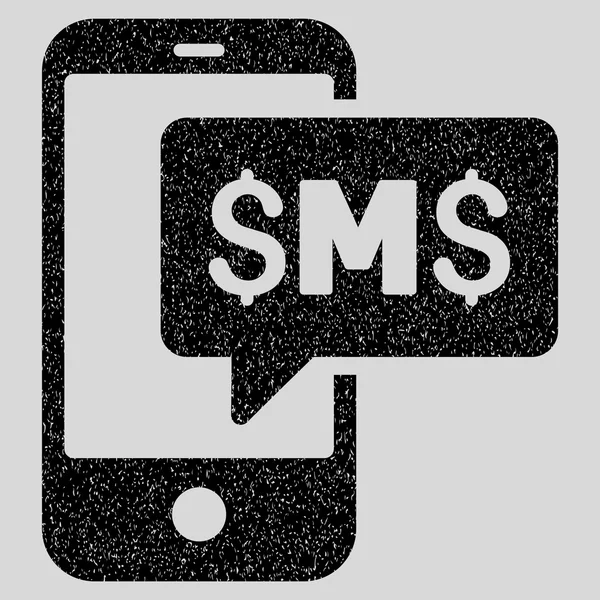 携帯電話の Sms のザラザラした質感のアイコン — ストック写真