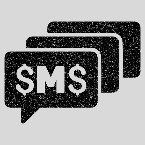 Sms 메시지 낟 알 질감 아이콘 — 스톡 사진