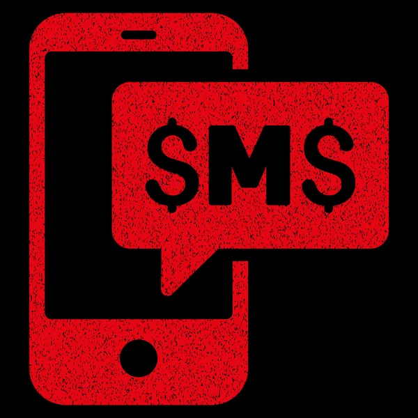 Phone SMS Grainy Texture Icon — Stock Photo, Image