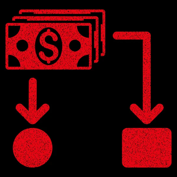 Cashflow zrnitá struktura ikona — Stock fotografie