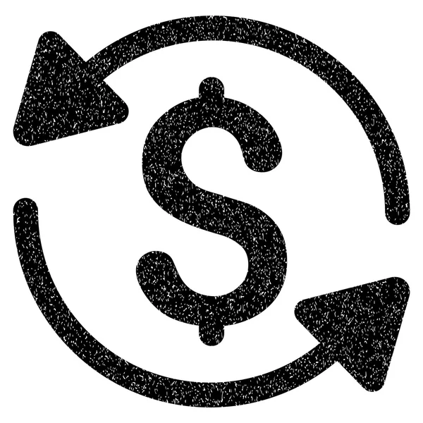 Символ оборота зернистой текстуры — стоковое фото