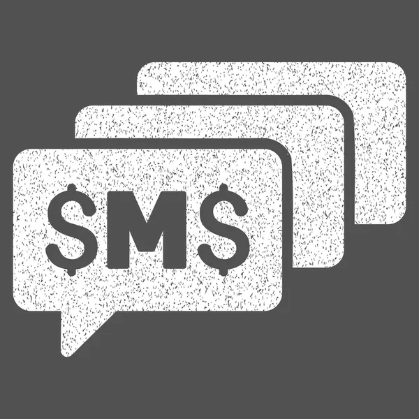 Sms 메시지 낟 알 질감 아이콘 — 스톡 사진