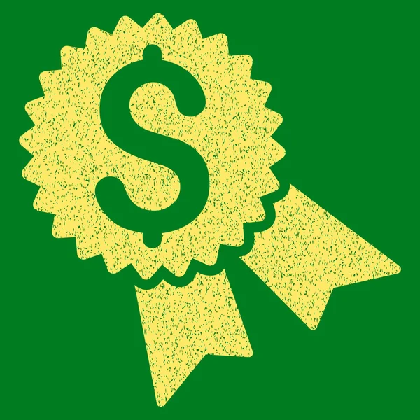 Ikonę ziarniste tekstury nagrodę pieniądze — Wektor stockowy