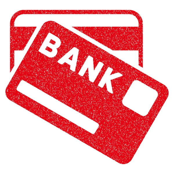 Bank kaarten korrelige textuur pictogram — Stockvector
