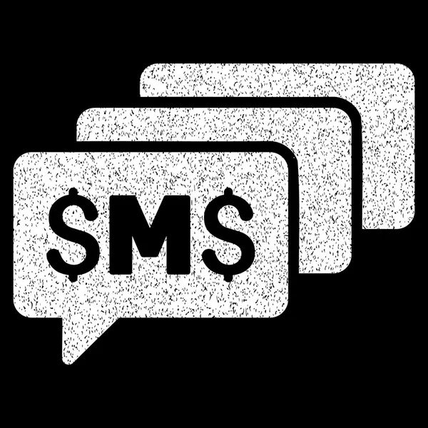 Sms 메시지 낟 알 질감 아이콘 — 스톡 벡터