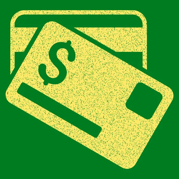 Pictogram van de korrelige textuur van de creditcards — Stockvector