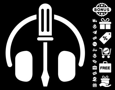 Kulaklık tornavida simgesi ücretsiz Bonus ile ayarlama