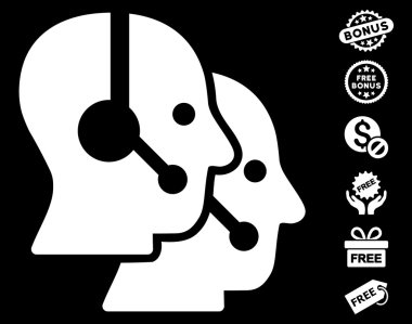 Çağrı merkezi operatörleri simgesi ücretsiz bonus