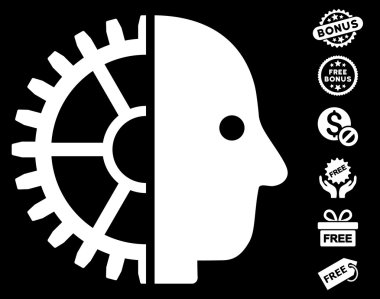 Cyborg kafa simgesi ücretsiz bonus