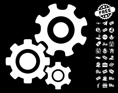 Dişli mekanizması simgesini ücretsiz bonus