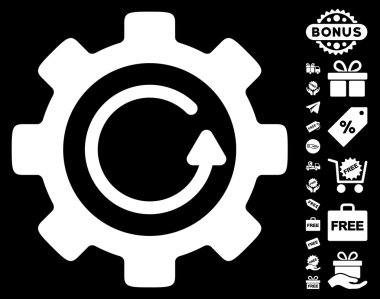 Dişli döndürme yönünü simgesi ücretsiz bonus