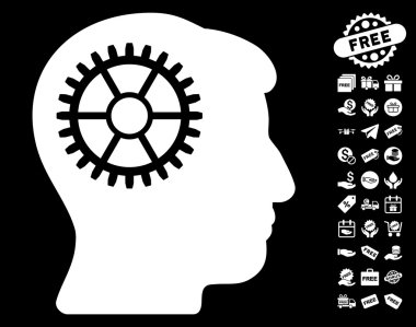 Ücretsiz Bonus ile akıl Cog simgesi