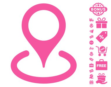 Ücretsiz Bonus ile konum simgesi