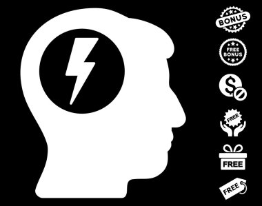 Beyin elektrik çarpması simgesi ücretsiz bonus