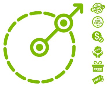 Yuvarlak alan çıkış simgesini ücretsiz bonus