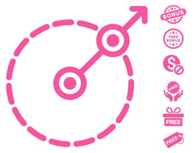 Yuvarlak alan çıkış simgesini ücretsiz bonus