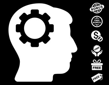 Beyin dişli simgesini ücretsiz bonus