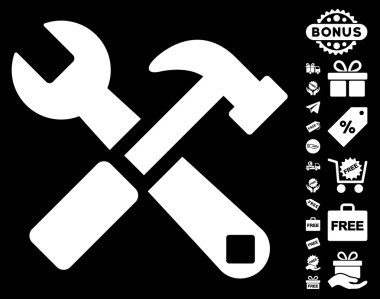 Çekiç ve ücretsiz Bonus ile Wrench kutsal kişilerin resmi