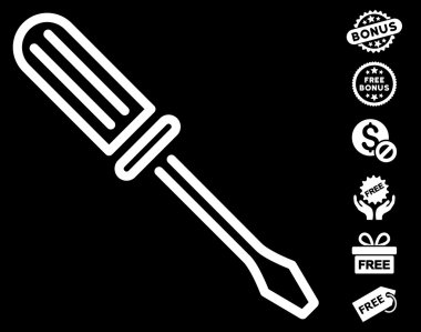 Kontur tornavida simgesi ücretsiz bonus