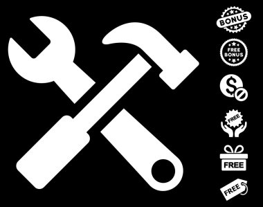 Çekiç ve ücretsiz Bonus ile Wrench kutsal kişilerin resmi