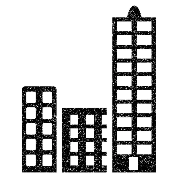 Város Grainy textúra ikon — Stock Vector