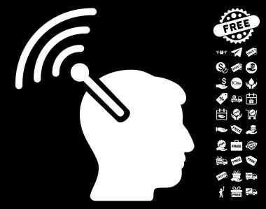 Radyo sinirsel arayüzü simgesi ücretsiz bonus