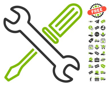 Araçlar simgesi ücretsiz Bonus ile ayarlama