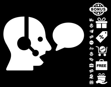 Operatör ileti balon simgesi ücretsiz bonus