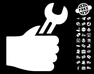 Hizmet el simgesi ücretsiz bonus