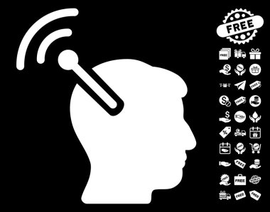 Radyo sinirsel arayüzü simgesi ücretsiz bonus