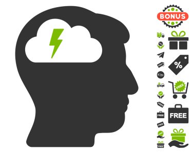 Beyin fırtınası simgesi ücretsiz bonus