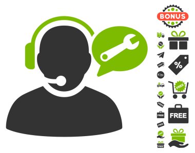 Operatör hizmeti ileti simgesi ücretsiz bonus