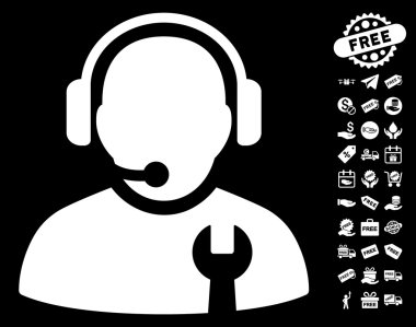 Ücretsiz Bonus ile hizmet işleç simgesi