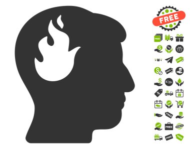 Beyin yangın simgesi ücretsiz bonus