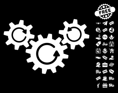 İletim tekerlekler döndürme simgesi ücretsiz bonus