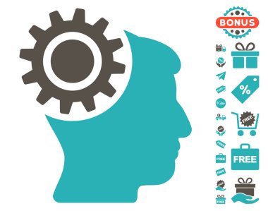 Beyin dişli simgesini ücretsiz bonus