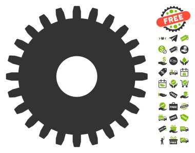 Ücretsiz Bonus dişli simgesiyle