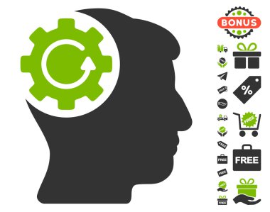 Akıl dişli döndürme simgesi ücretsiz bonus