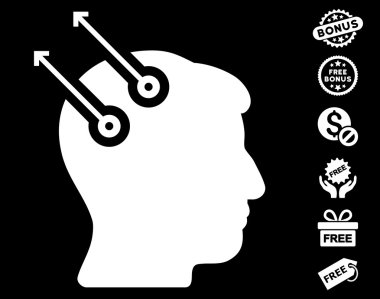 Sinirsel arayüz fişler simgesi ücretsiz bonus