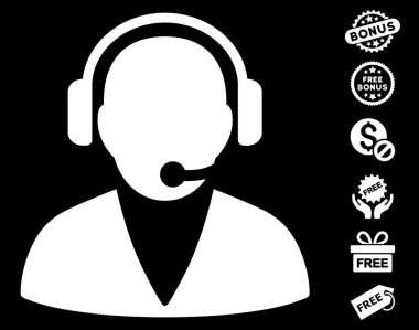 Ücretsiz Bonus ile destek işleç simgesi