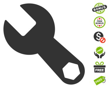 İngiliz anahtarı simgesini ücretsiz bonus