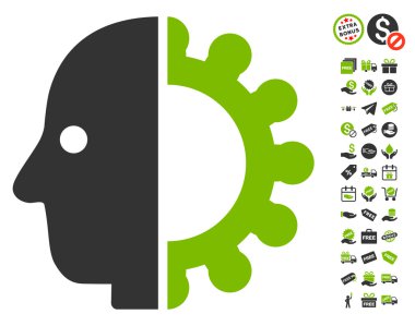 Cyborg kafa simgesi ücretsiz bonus