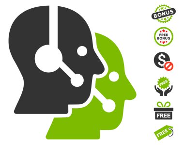 Çağrı merkezi operatörleri simgesi ücretsiz bonus